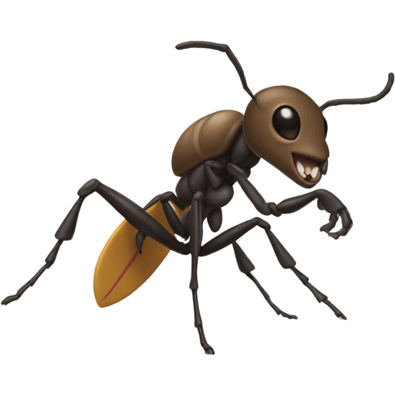 Surfing ant emoji