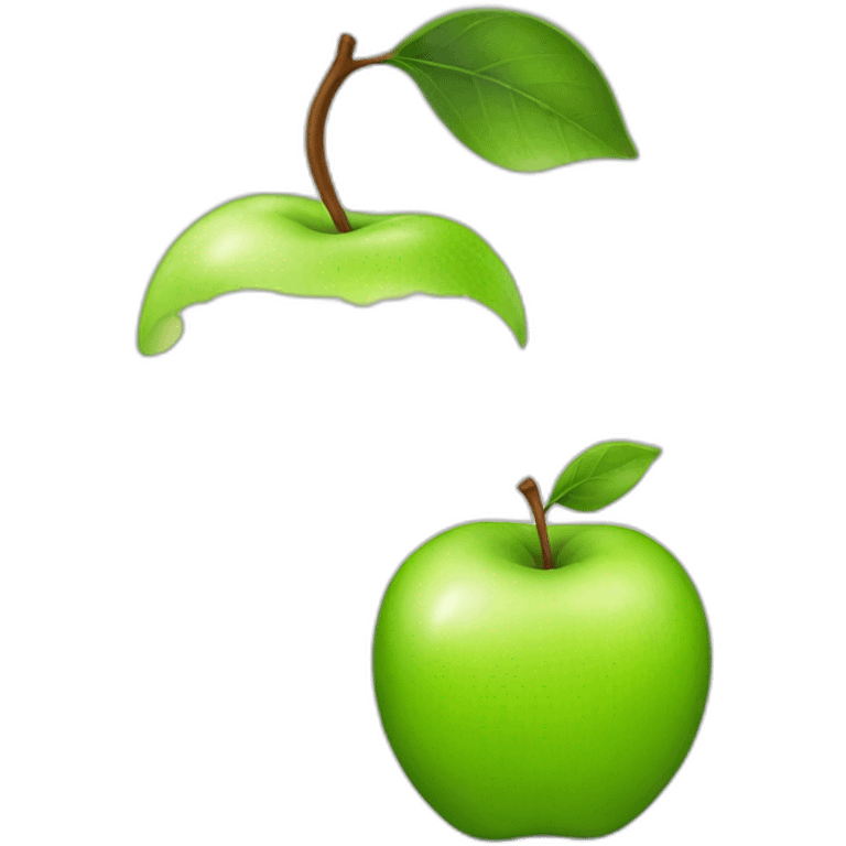 green apple emoji