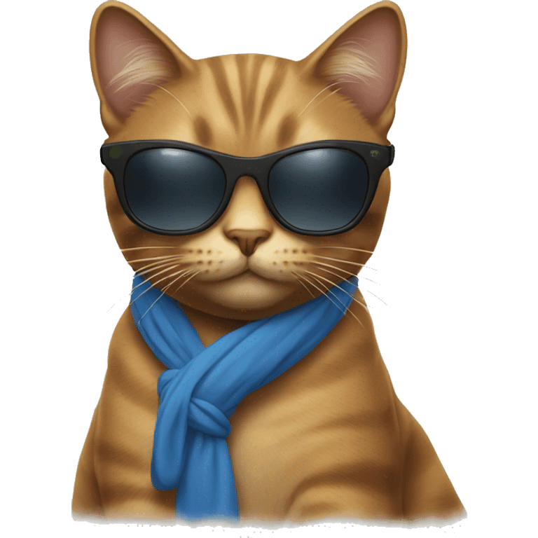 Cat with sunglasses emoji