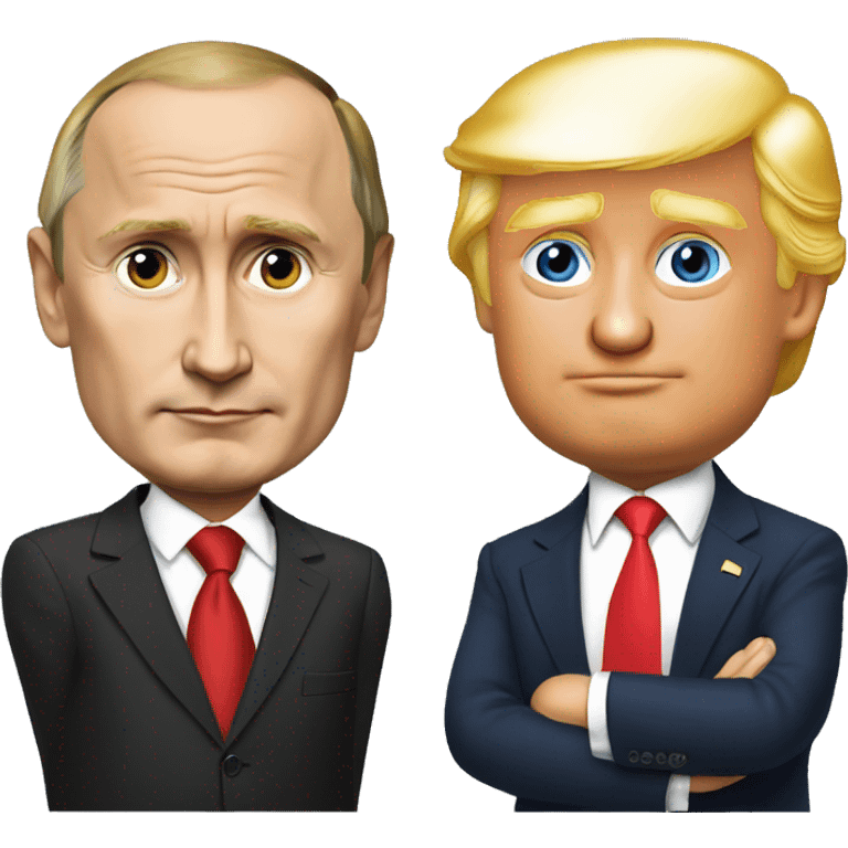 Vladimir putin and trump emoji