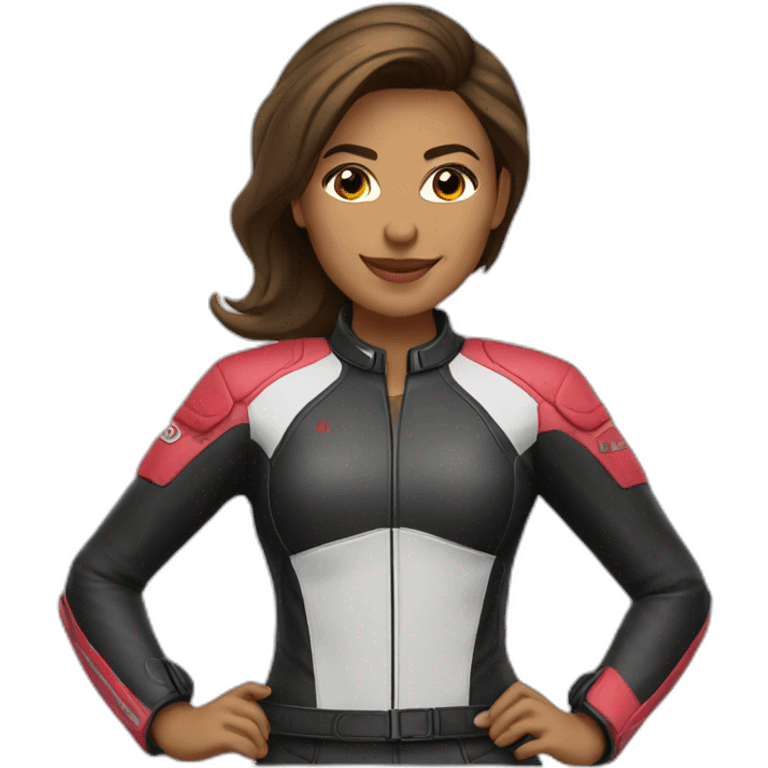 motociclista mulher emoji