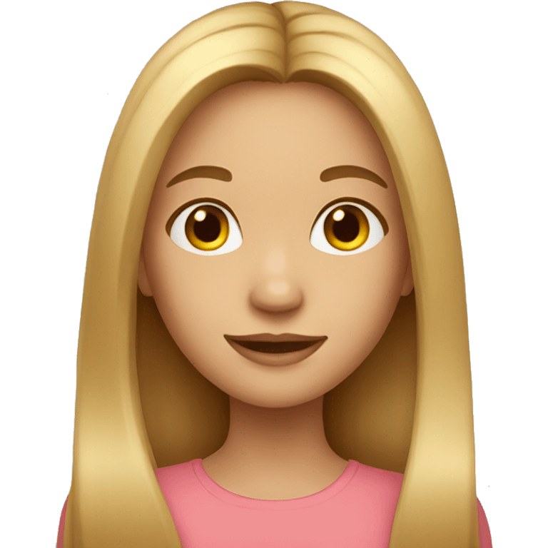 Girl with long hair emoji