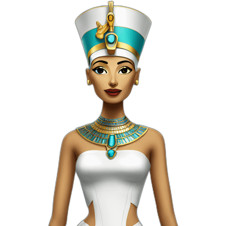 Nefertiti with futuristic dressing emoji