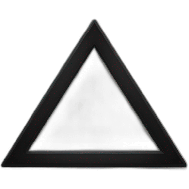 Black plain triangle emoji