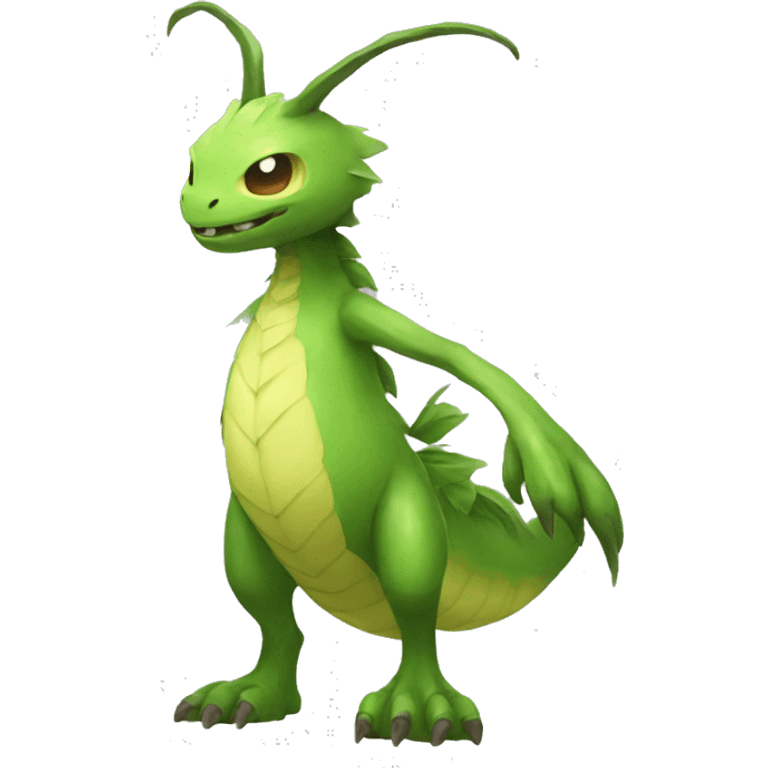 Grass-type Fakémon-Creature full body emoji