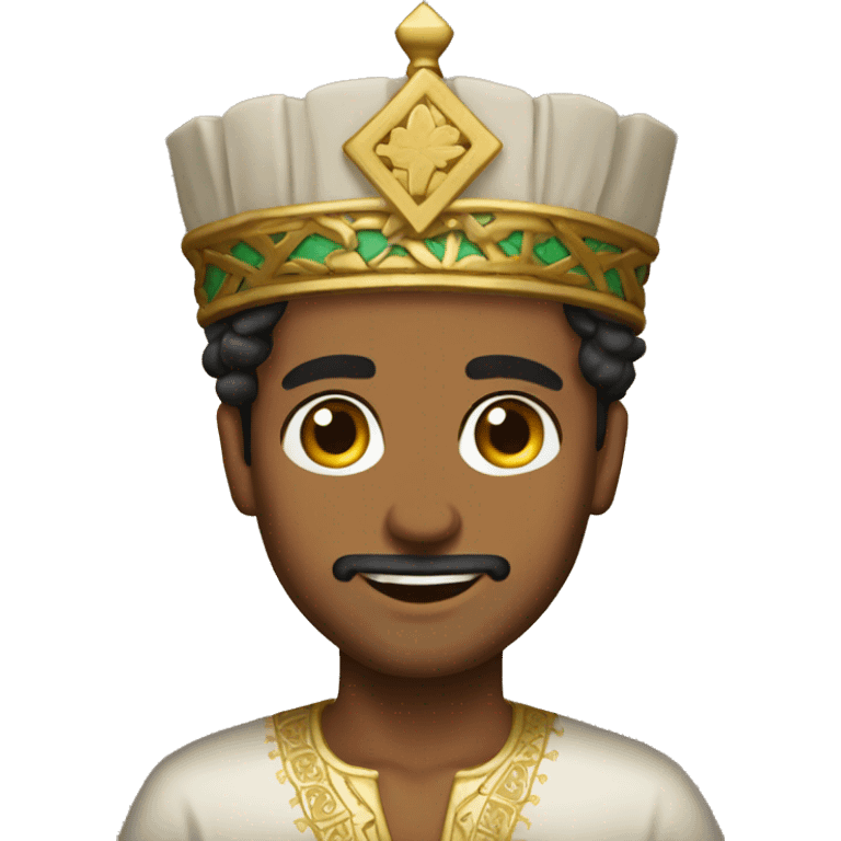 tanned Moroccan prince dark hair emoji