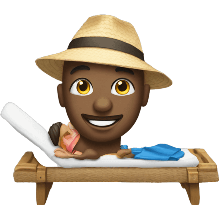 Quelqu'un qui profite de ses vacances  emoji