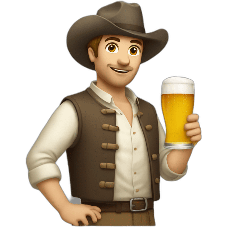 Poitrine qui boit une bière emoji