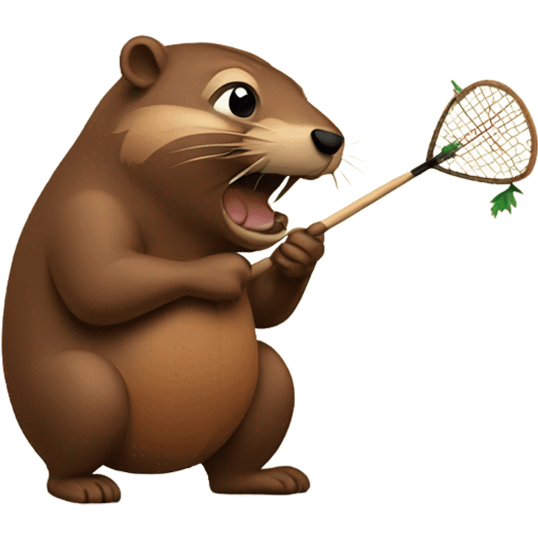 Dart playing beaver  emoji