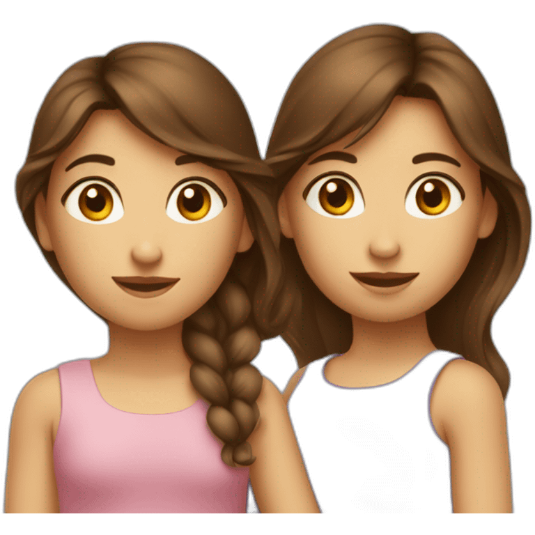 deux fille voilée avec une brune emoji