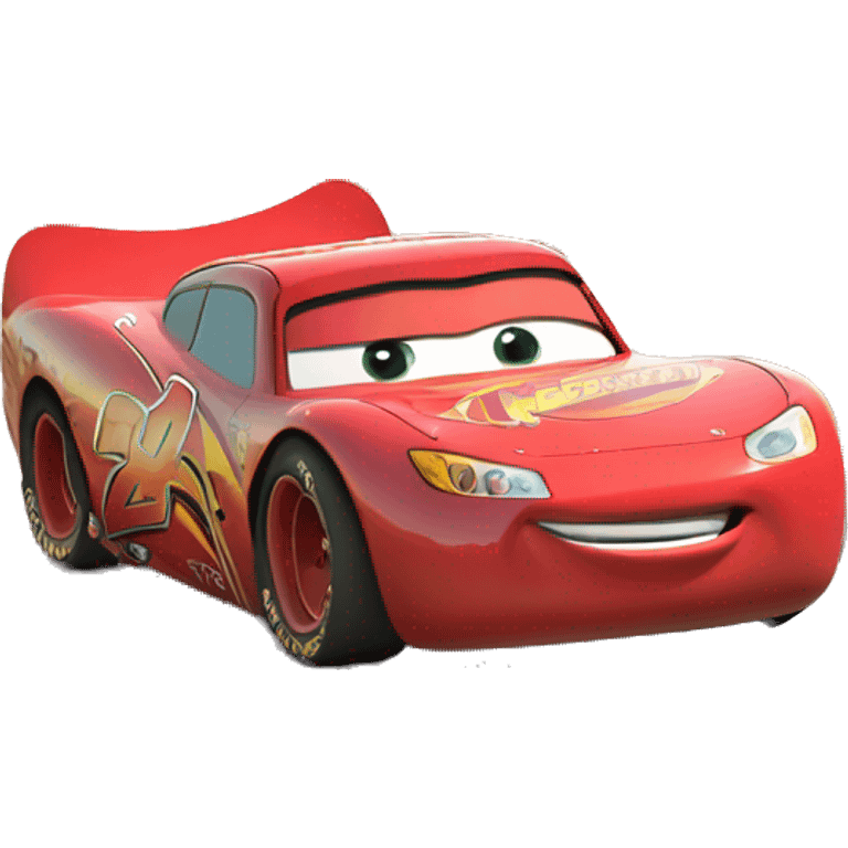 Lightning McQueen on Route 66 emoji