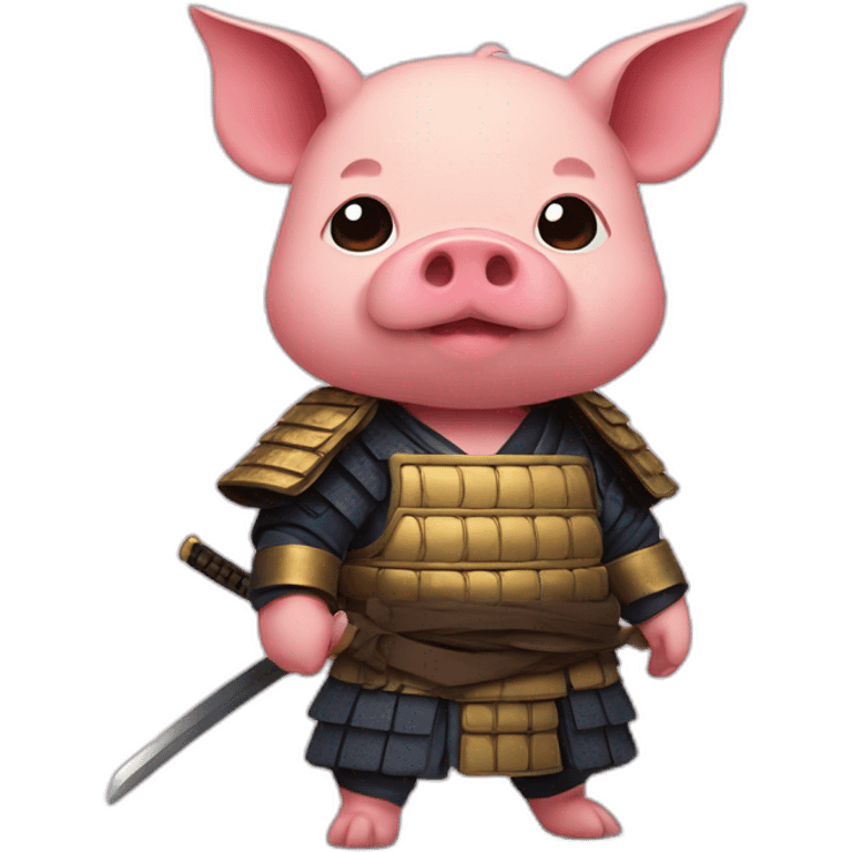 Samurai pig emoji