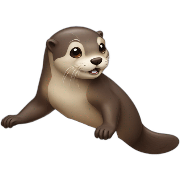 Otter wake up emoji