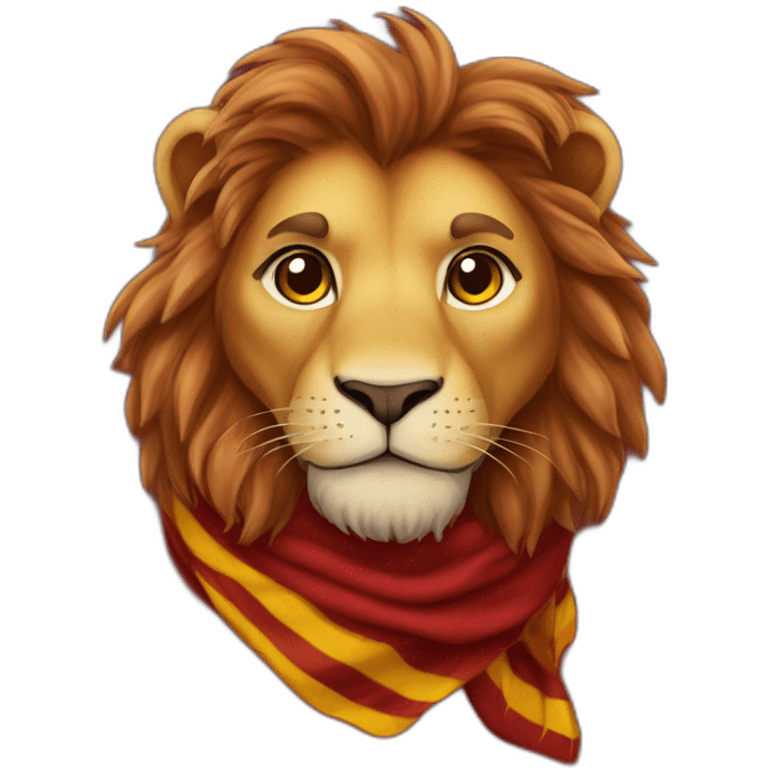 Gryffindor lion scarf hogwarts emoji