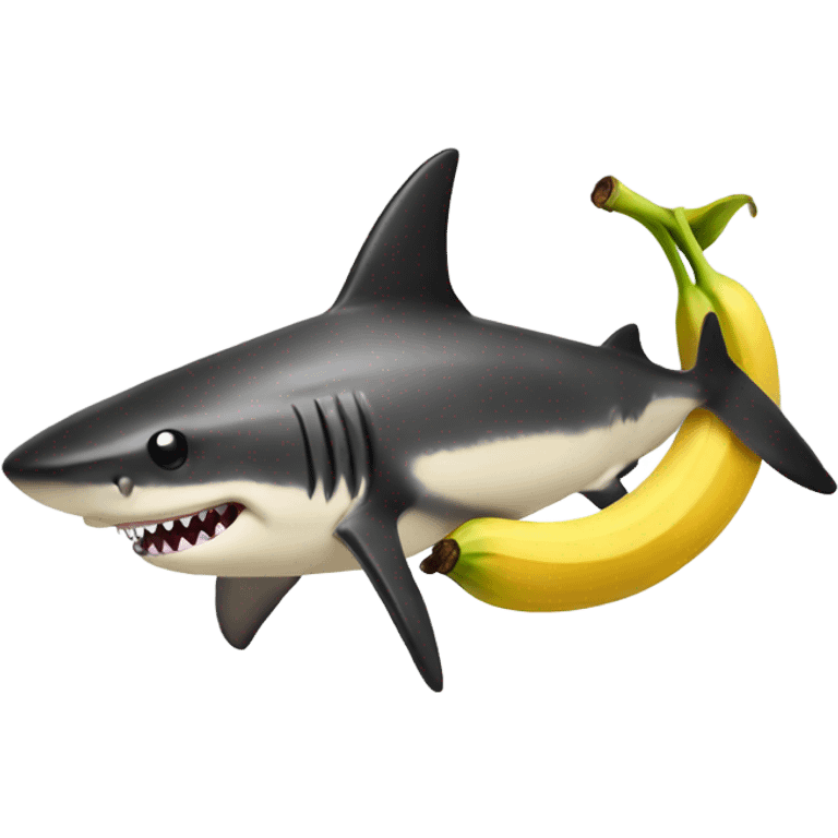 banana shark emoji