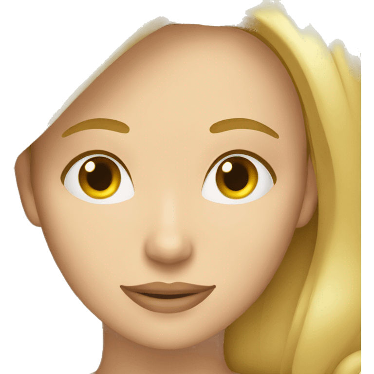 Blonde lying emoji