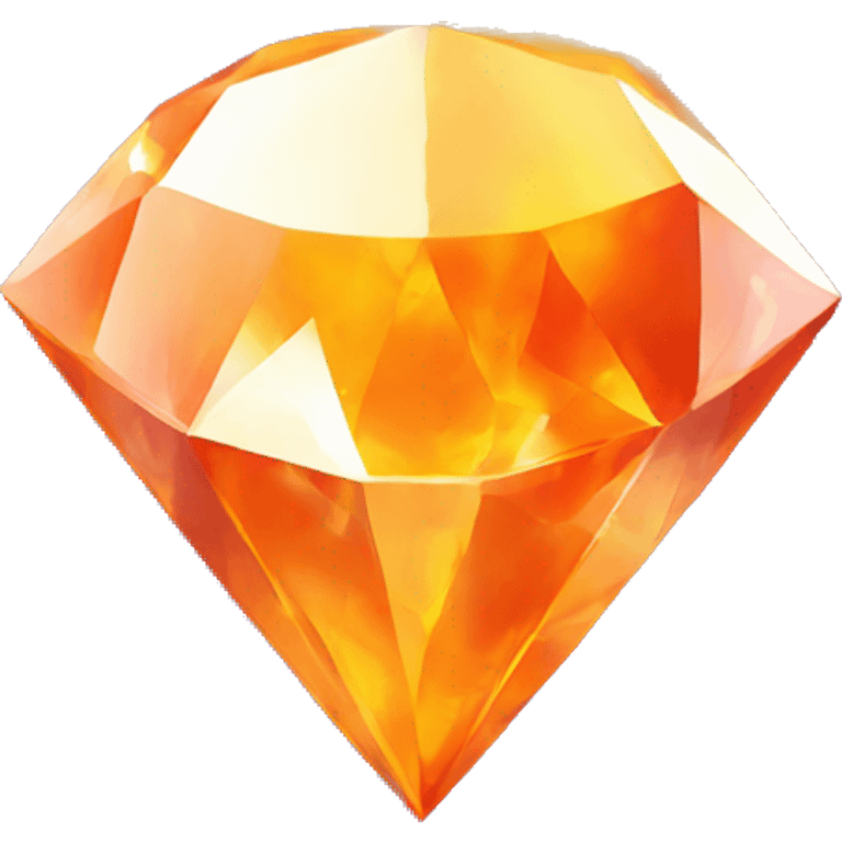  orange diamond on fire that is 🫠 gaming logo  emoji