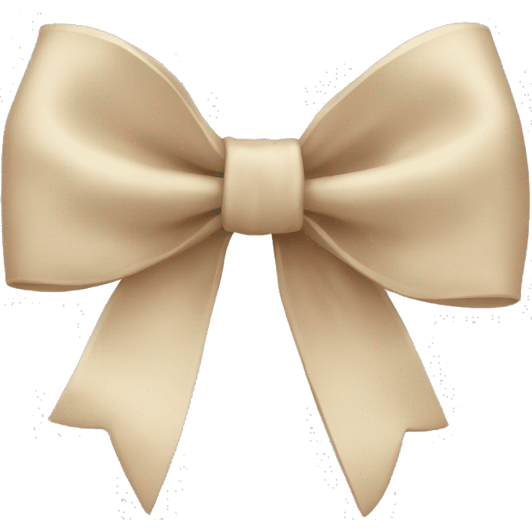 Beige bow emoji