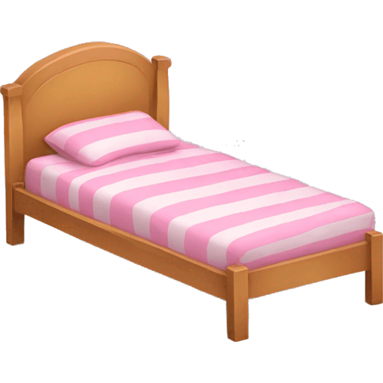 Pink twin bed emoji