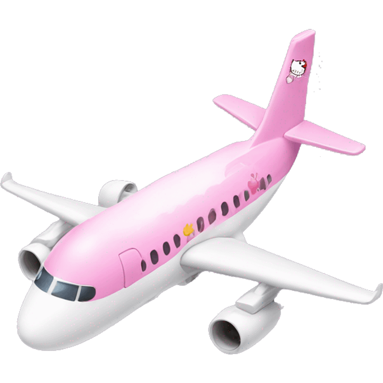 Hello kitty plane emoji