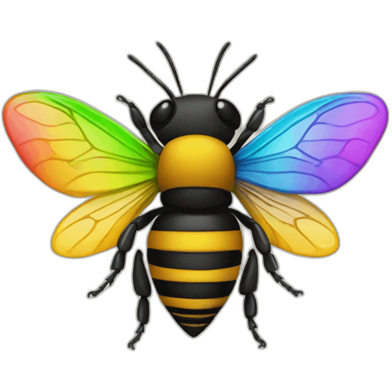 Rainbow Bees emoji