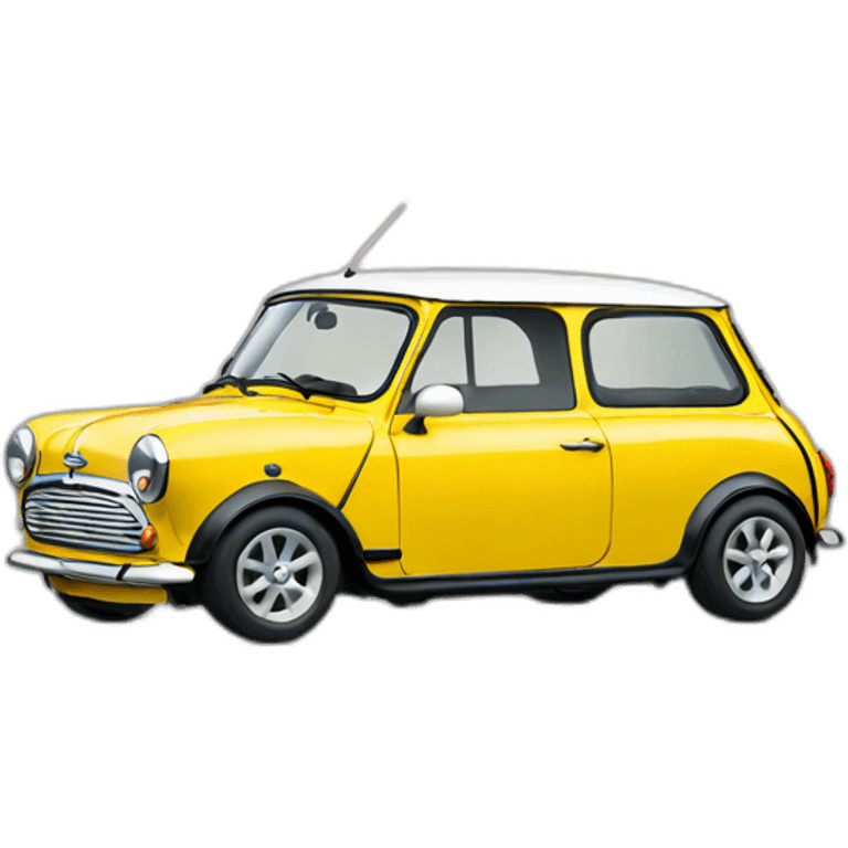 yellow classic mini cooper emoji