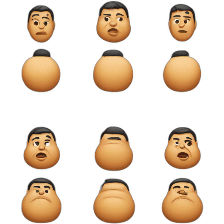 a fat man peruvian emoji