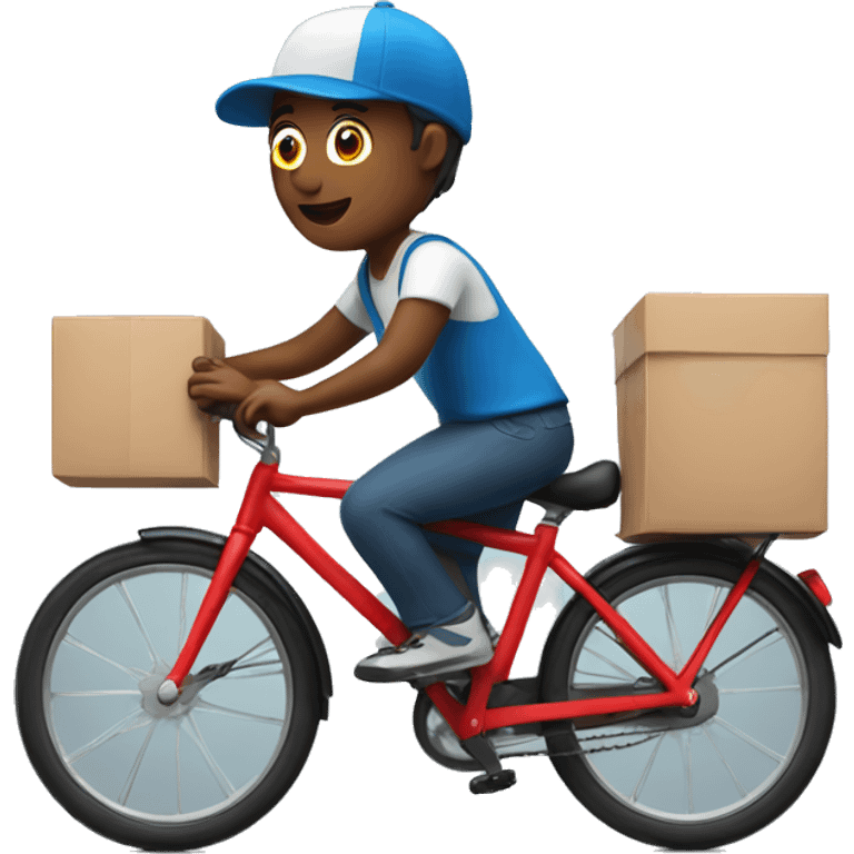 Delivery boy on bike emoji