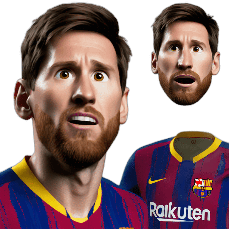 Messi surprised  emoji