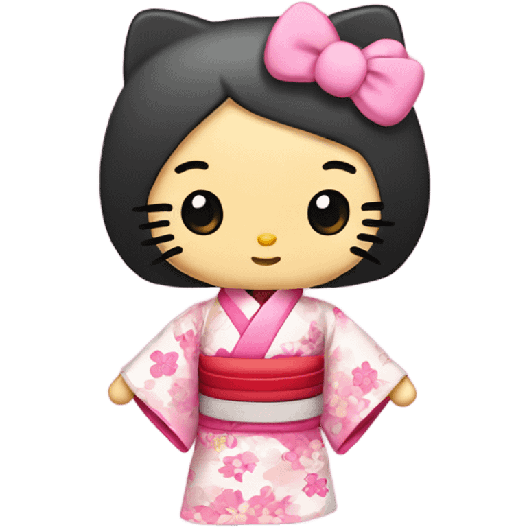 Hello Kitty in kimono emoji