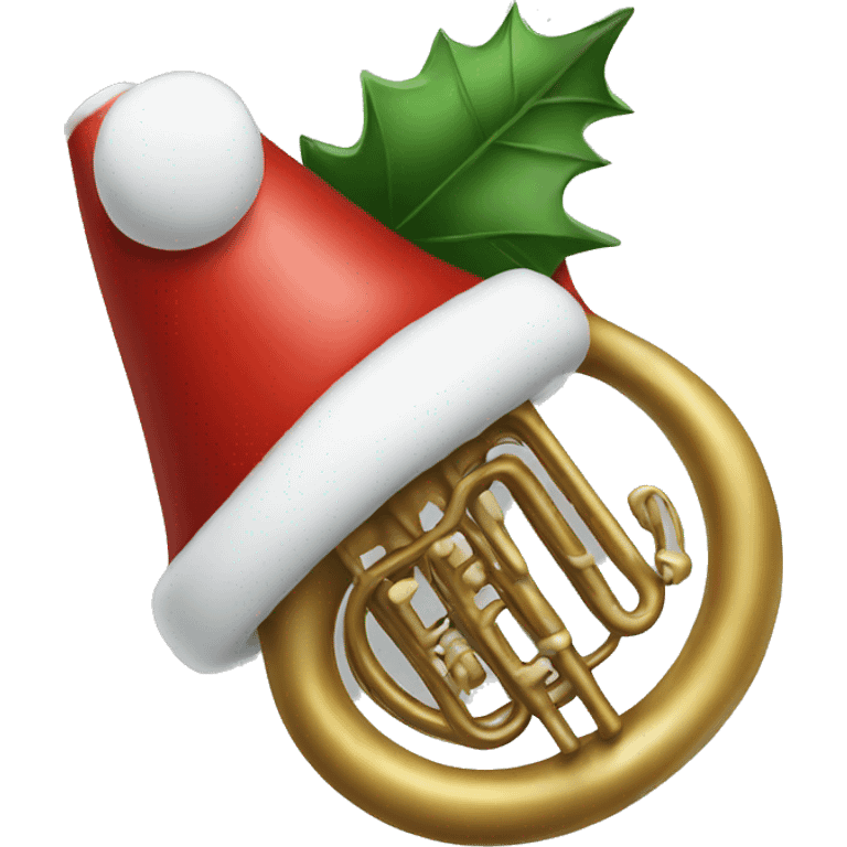 Christmas horn emoji