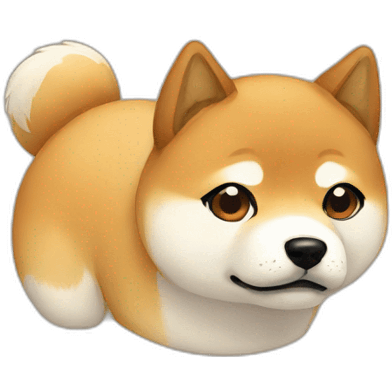 sad shiba emoji