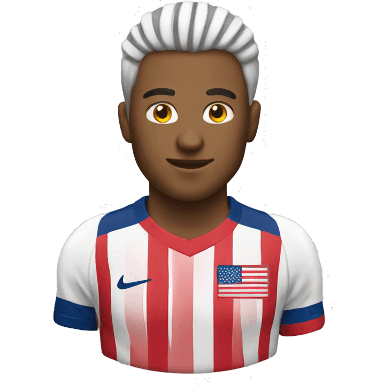 USA white soccer emoji