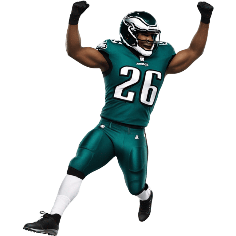 Philadelphia Eagles #26 celebration  emoji