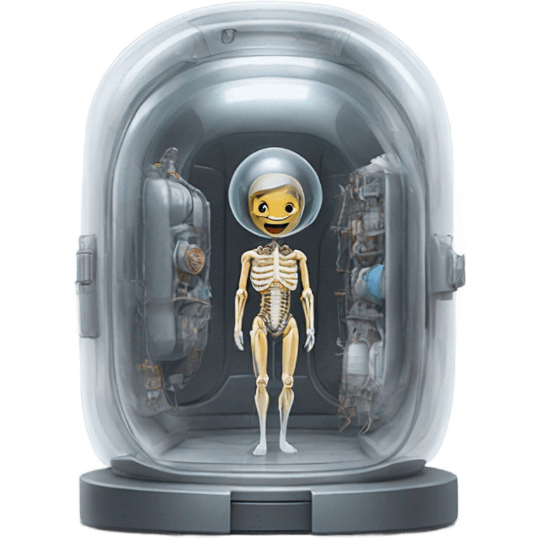 human body transparent space capsule emoji