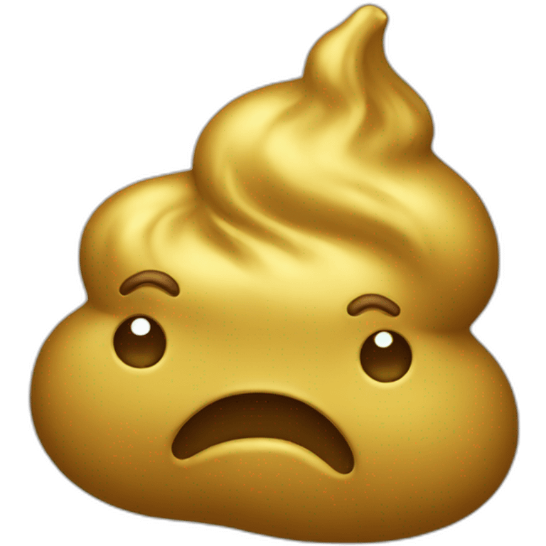 gold poo emoji