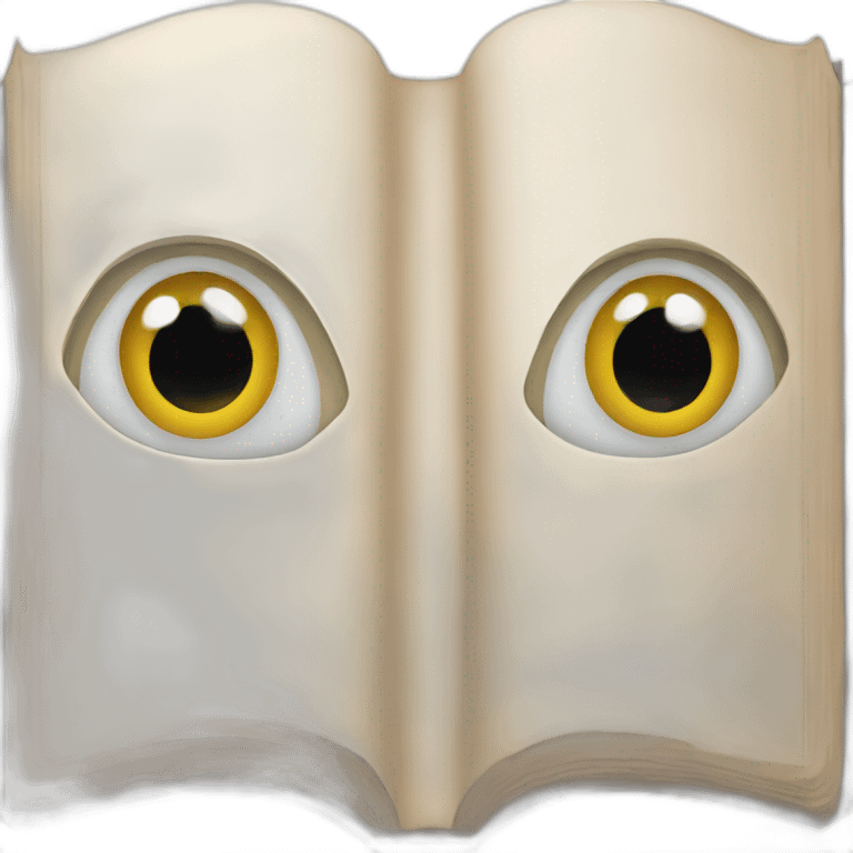 a book with eyes emoji