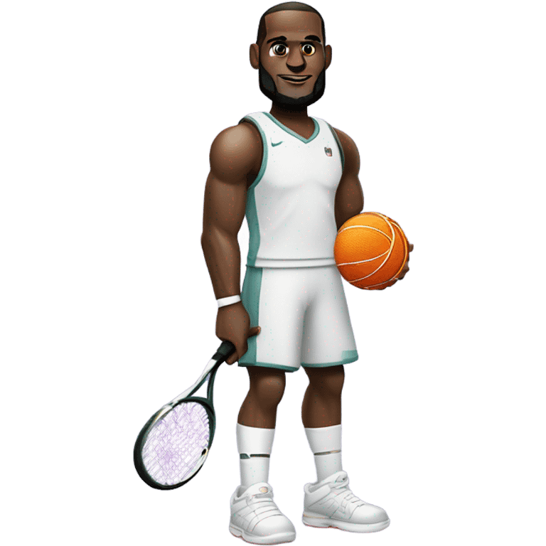 Lebron playing tennis emoji