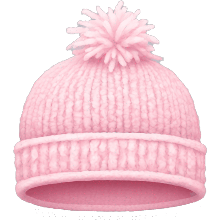 pastel pink winter hat emoji