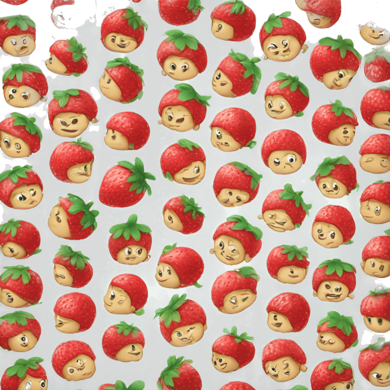 Strawberry shortcake emoji