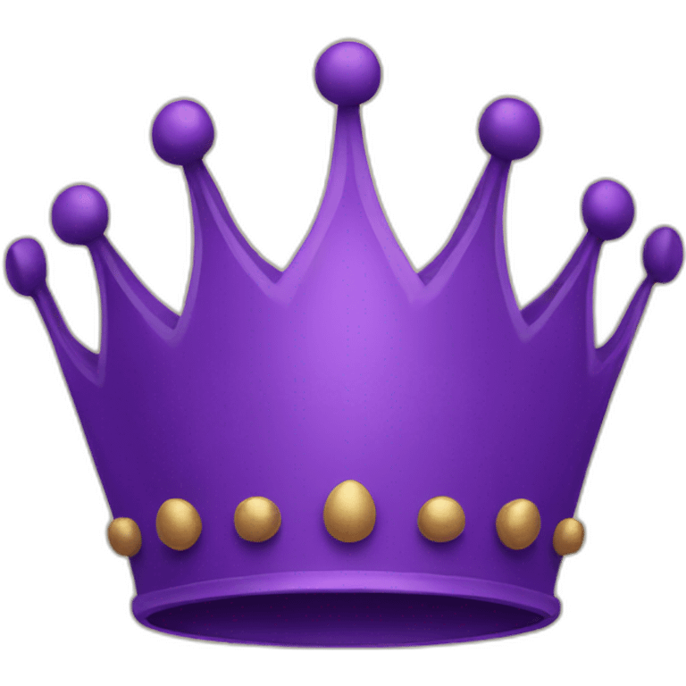 Purple crown emoji