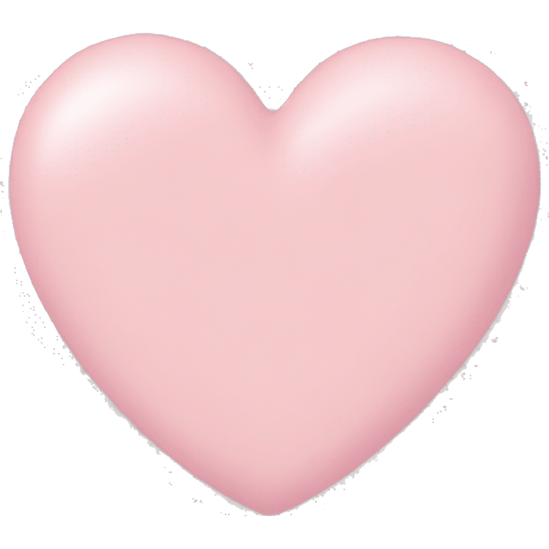 Pastel pink heart  emoji