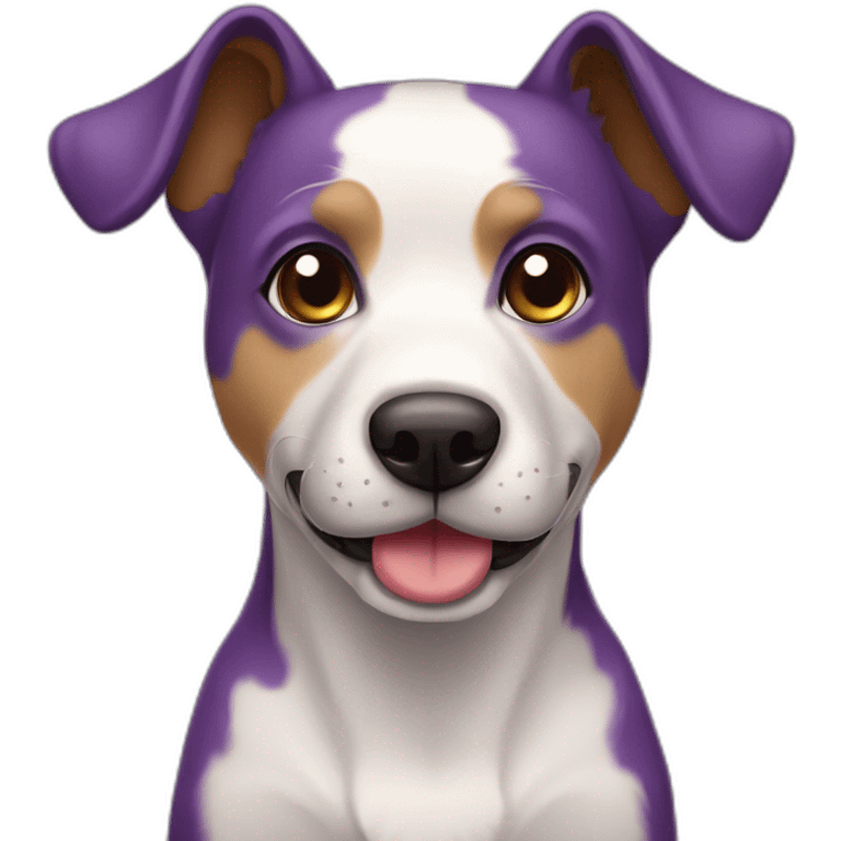 perro violeta emoji