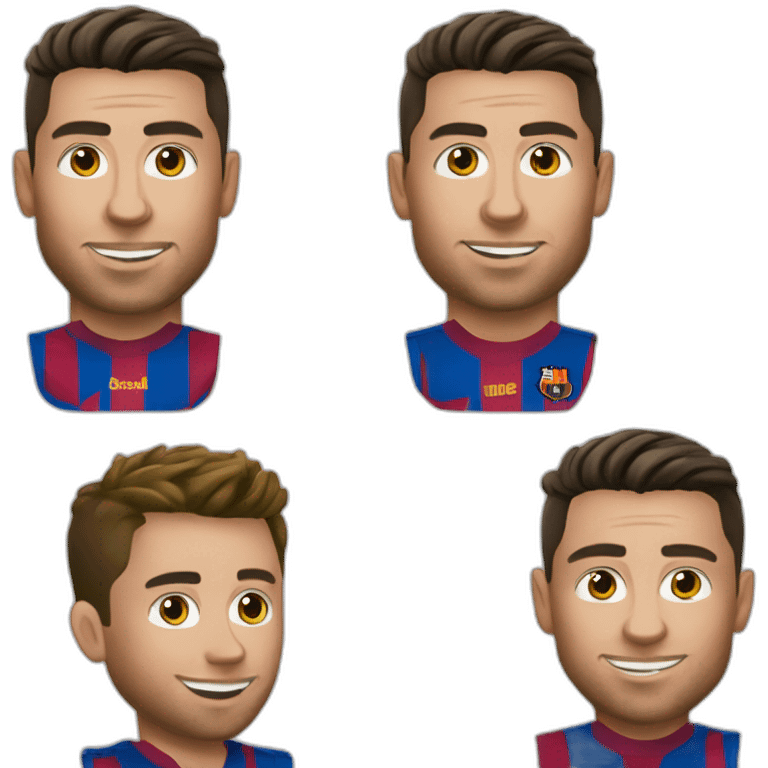 Ronaldo qui tient en laisse messi emoji