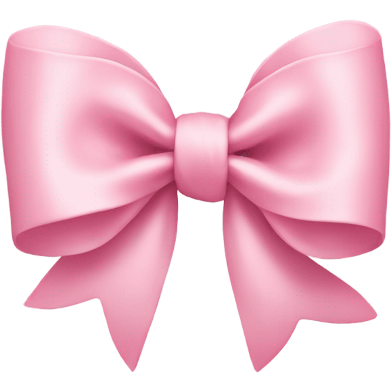 light pink bow on light pink bow emoji