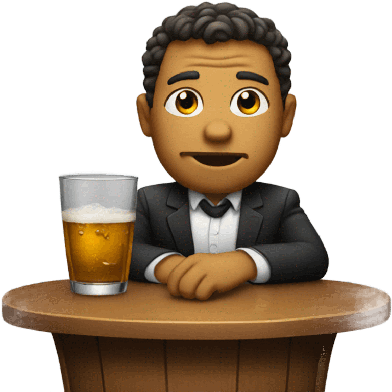 drunk at the bar emoji