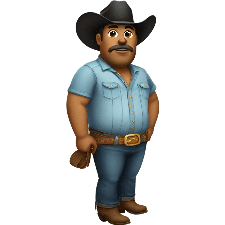 fat cowboy emoji