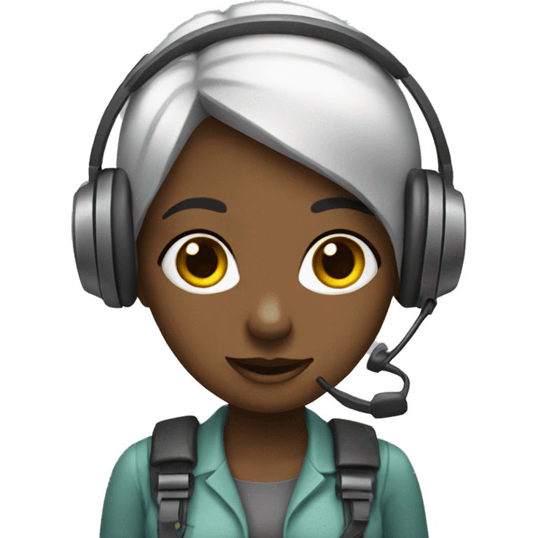 Girl support operator emoji