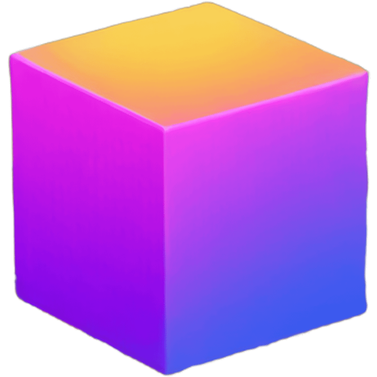 cube blocks connecting in chains emoji