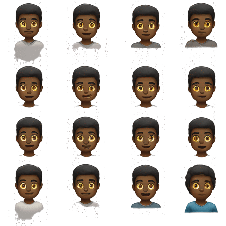 rosto de uma criança negra com tranças nagô emoji